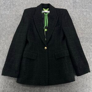 Zara Black Blazer with Gold Accent